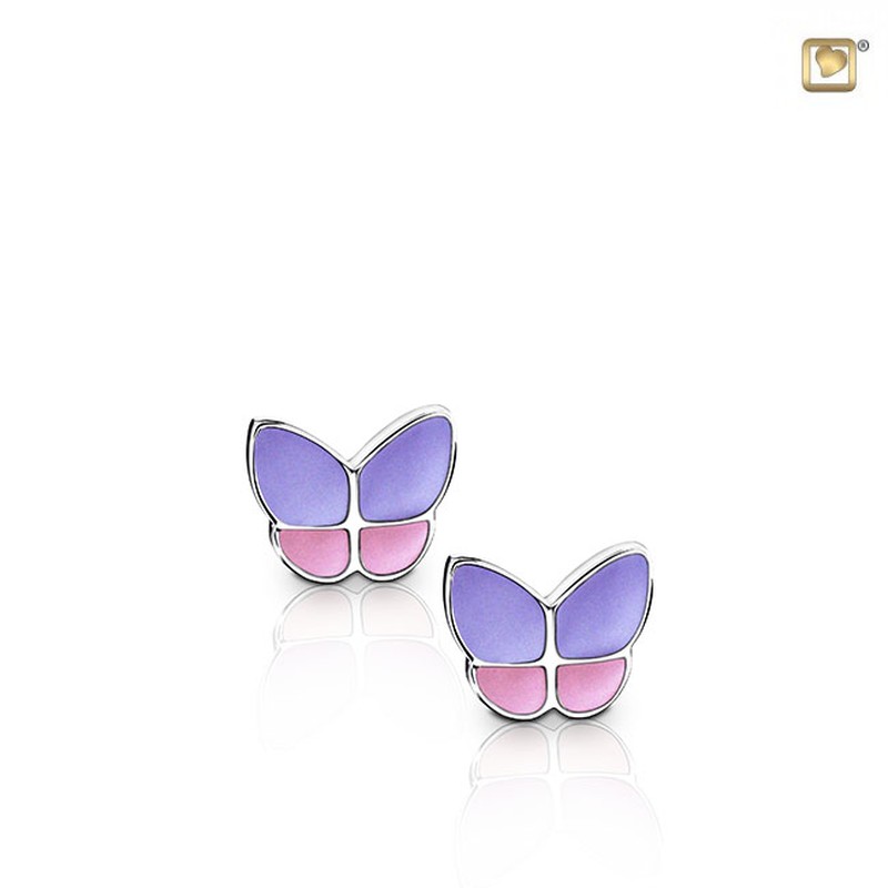 Treasure Oorbellen butterfly roze