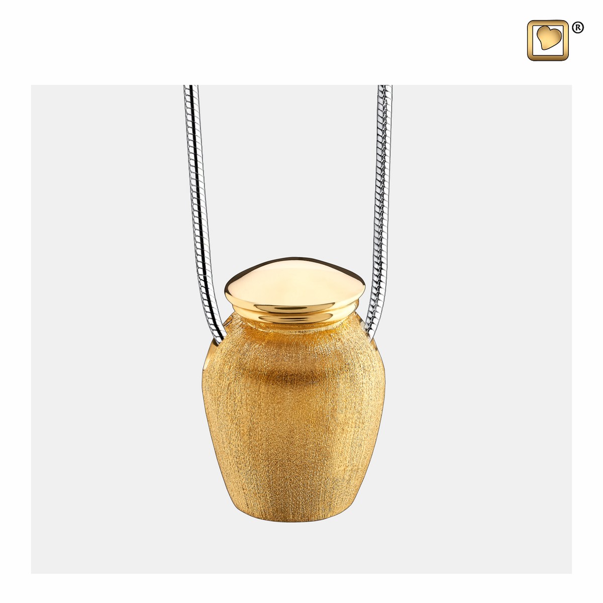 Classic urn Ashes Pendant Pol&Bru Gold Vermeil