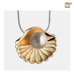 SeaShell Pearl Ashes Pendant Pol&Bru Gold Vermeil