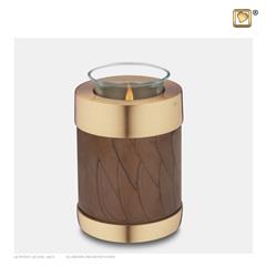Tealight urn Bronze&Bru Gold